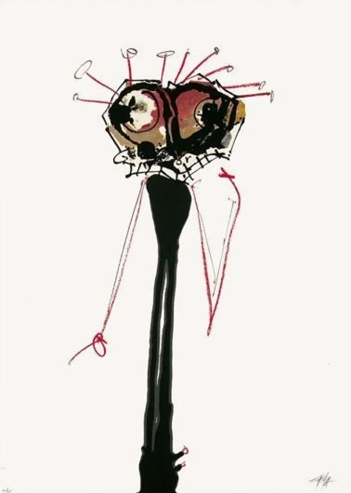 丝网印刷 Saura - Sans titre