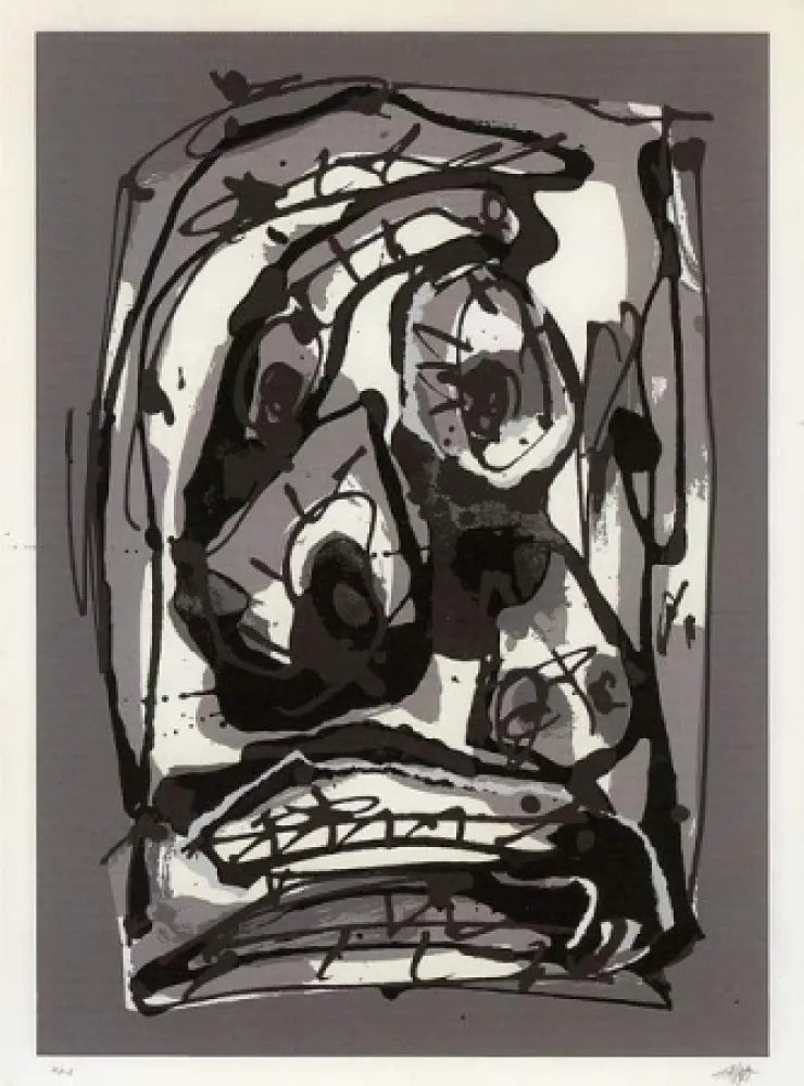 丝网印刷 Saura - Serie Emblemas, plancha 3