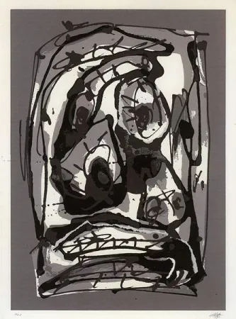 丝网印刷 Saura - Serie Emblemas, plancha 3