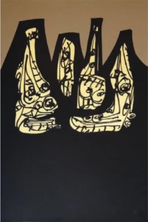 石版画 Saura - Si mi la ré