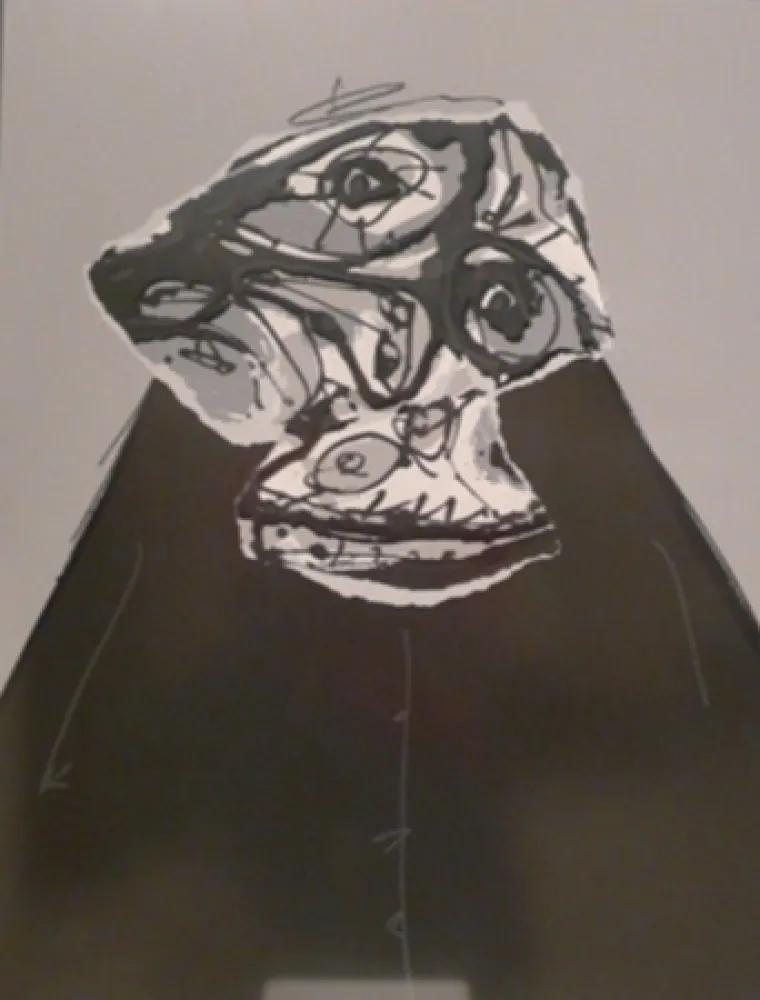 版画 Saura - Sin título