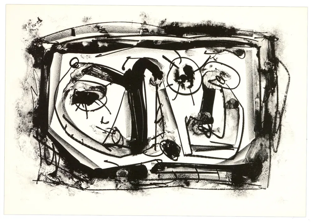 石版画 Saura - Suaire