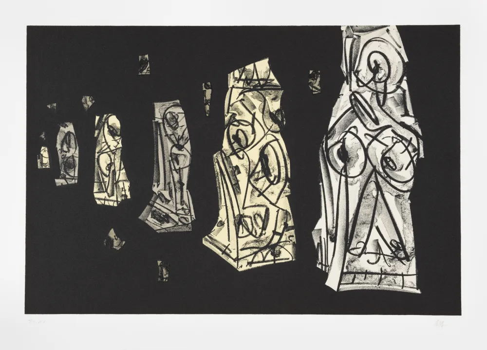 石版画 Saura - Tagebücher Kafka 2