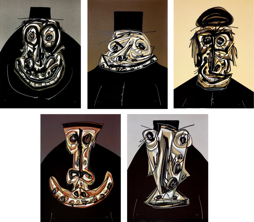 石版画 Saura - Un chair d'ombre