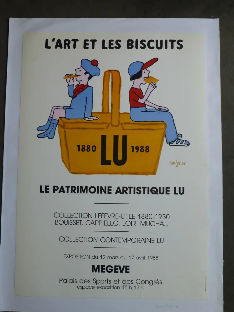 海报 Savignac - Le patrimoine artistique LU ,l'art et les biscuits 