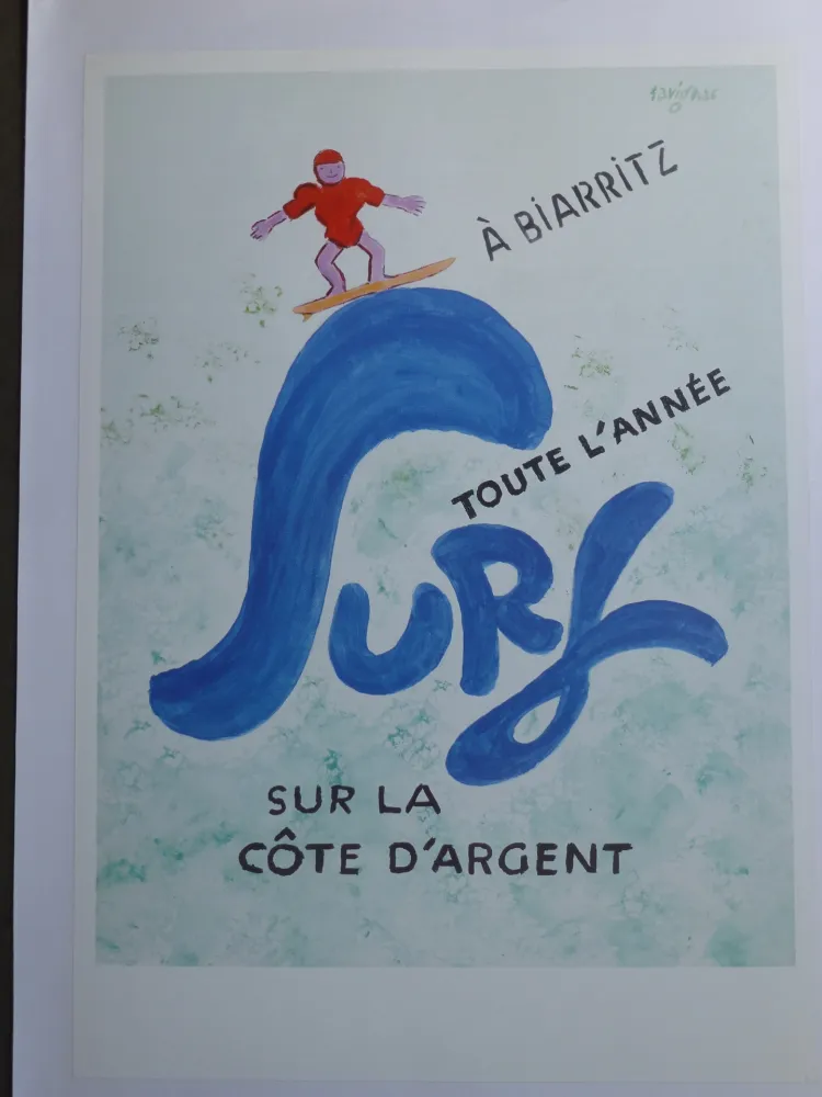 海报 Savignac - Surf à Biarritz toute l'année sur la côte d'argent 