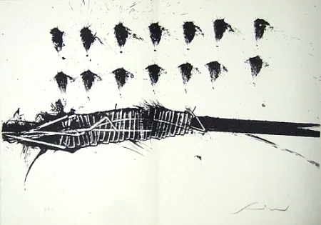 石版画 Scanavino - A mezzo della notte