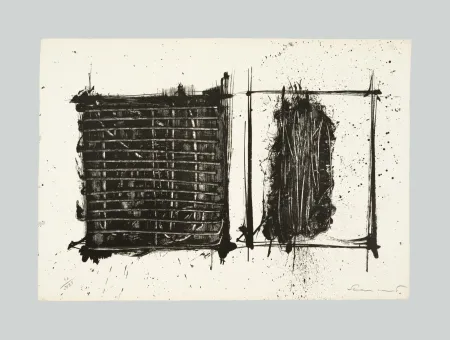 石版画 Scanavino - Composizione