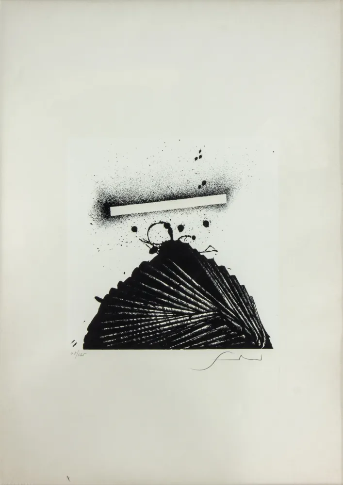 石版画 Scanavino - SENZA TITOLO 