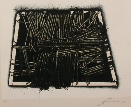 石版画 Scanavino - SENZA TITOLO