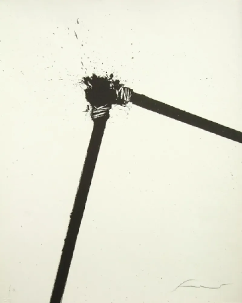 石版画 Scanavino - Senza titolo