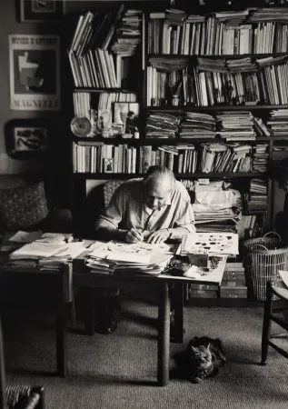 摄影 Scheidegger - Alberto Magnelli, Paris, um 1951. 