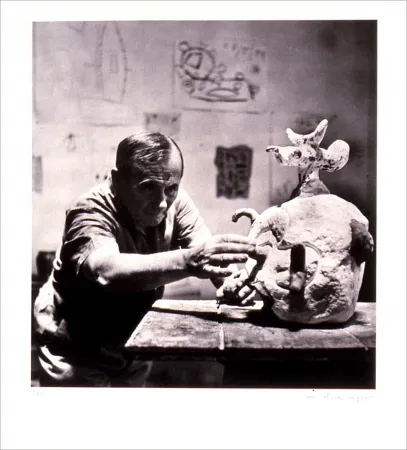 石版画 Scheidegger - Miro traces d' une rencontre