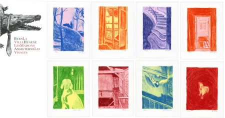 石版画 Schelde - Byen, Husene, Ansigterne/ La ville, Les maisons, Les Visages 