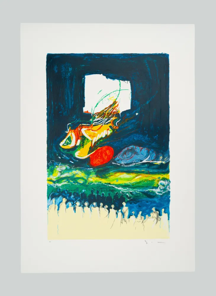 丝网印刷 Schifano - Buio inquinato