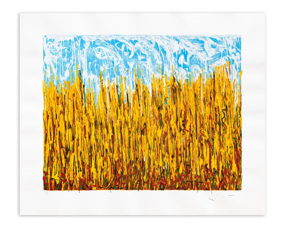 丝网印刷 Schifano - Campo di pane