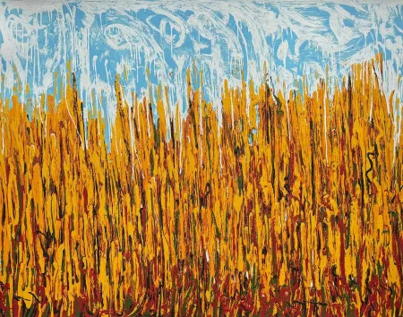 丝网印刷 Schifano - Campo di pane