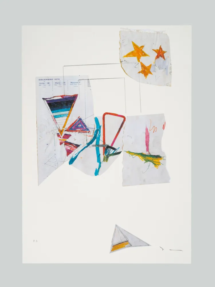 石版画 Schifano - Composizione