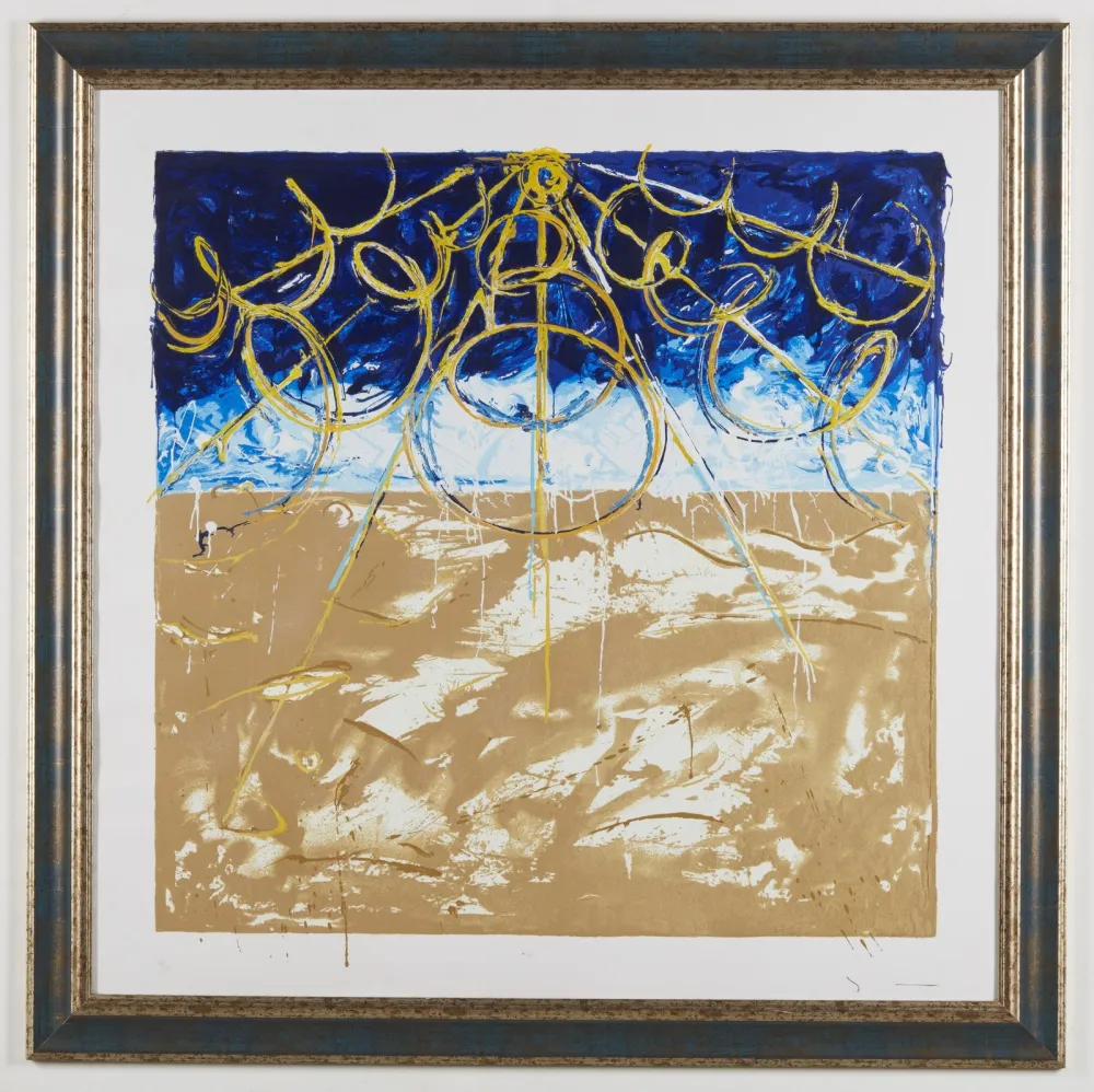 丝网印刷 Schifano - Deserto