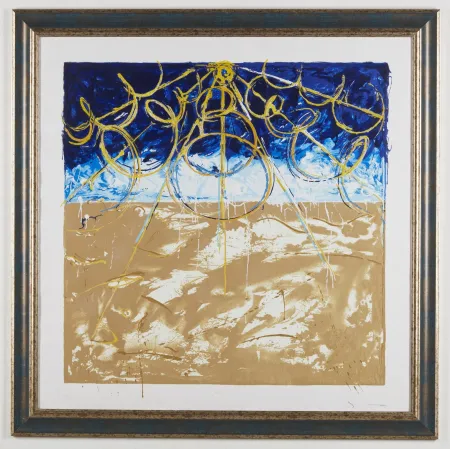 丝网印刷 Schifano - Deserto