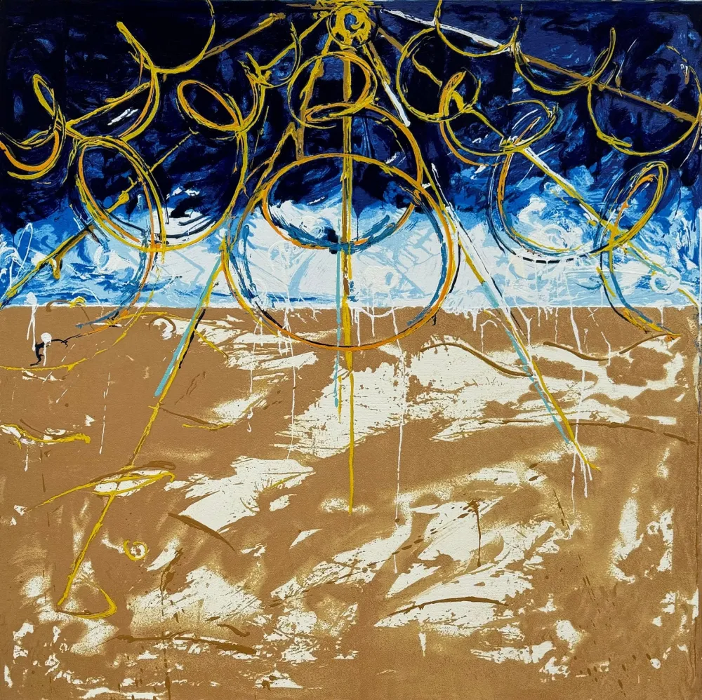 丝网印刷 Schifano - Deserto