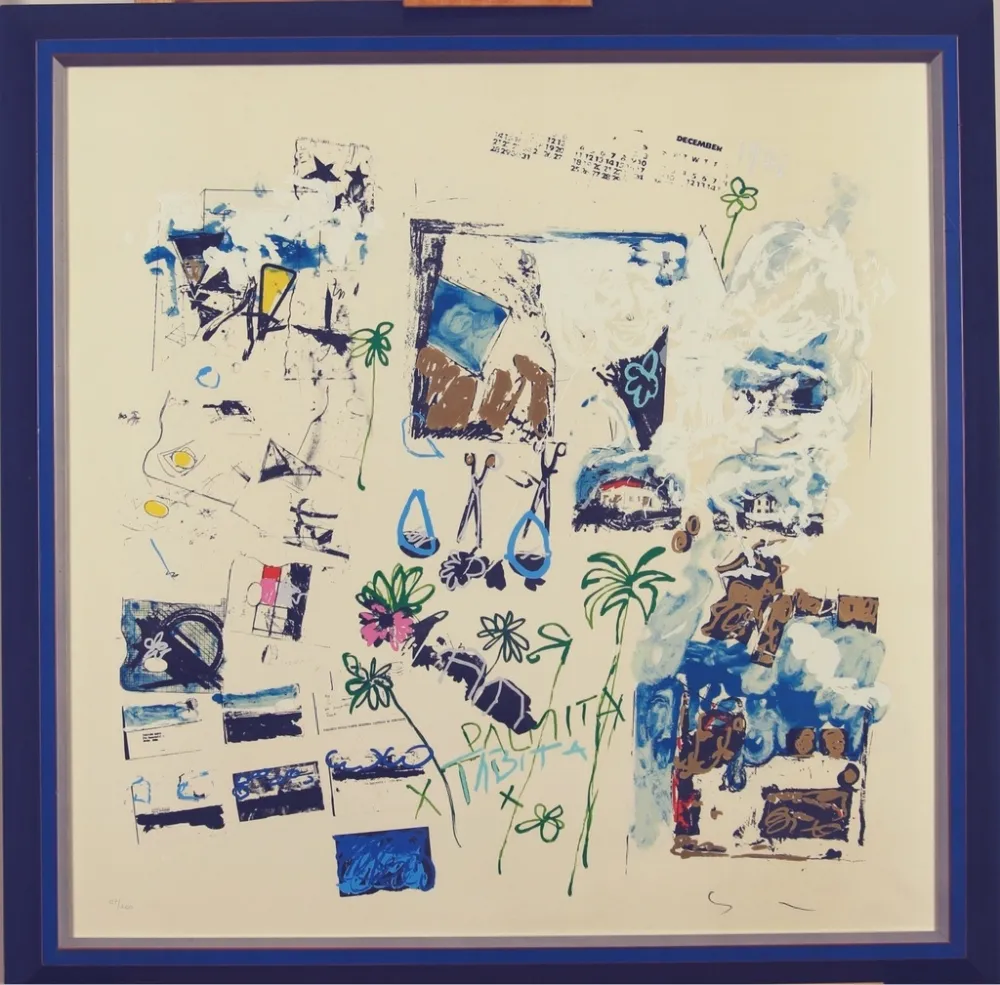 石版画 Schifano - Dicembre