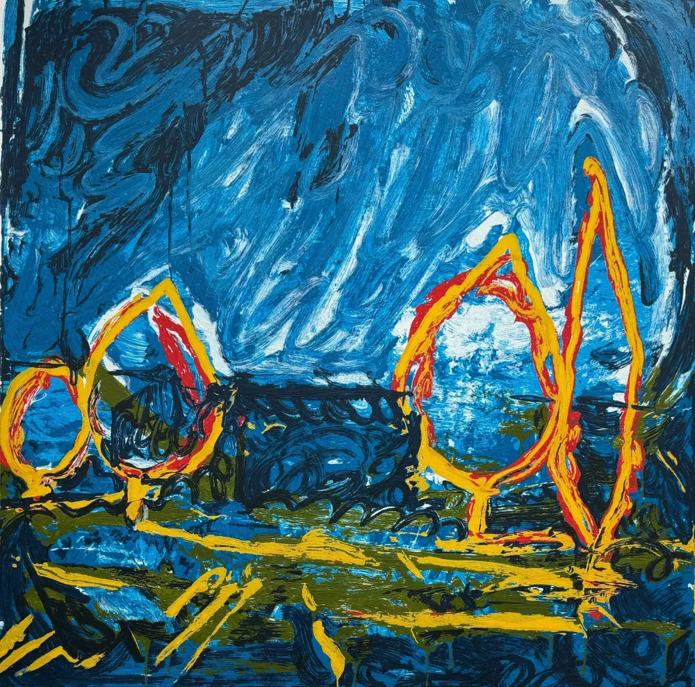 丝网印刷 Schifano - Esterno