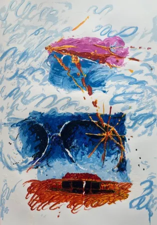 丝网印刷 Schifano - Impressione astratta