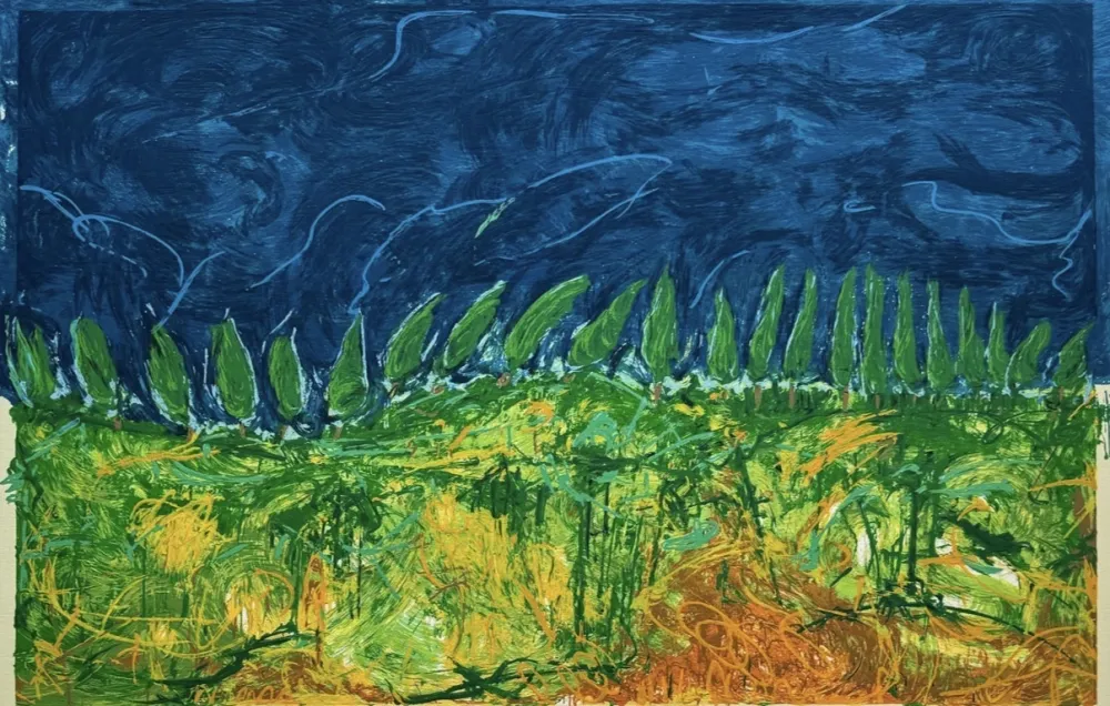 石版画 Schifano - Mario Schifano (1934–1998) – Bellavista – Enamel screen printing – 1993