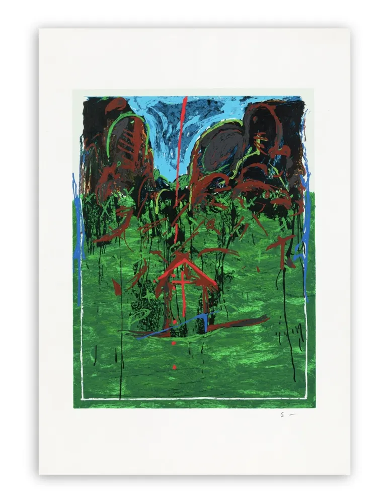 丝网印刷 Schifano - Mario Schifano (1934–1998) - Casetta - Enamel screen printing - 1993