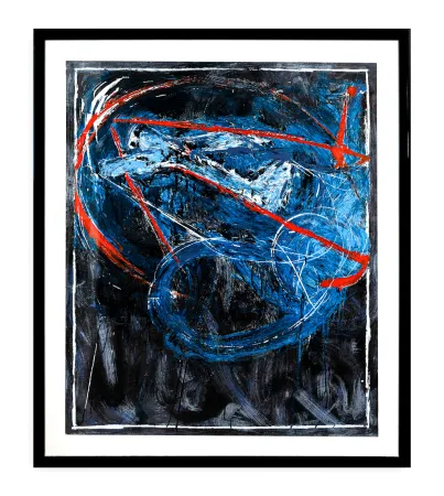 丝网印刷 Schifano - Mario Schifano ( 1934 - 1998 ) - NAVIGATORE NOTTURNO - Enamel screen print in 45 colors on Magnani paper - 1989