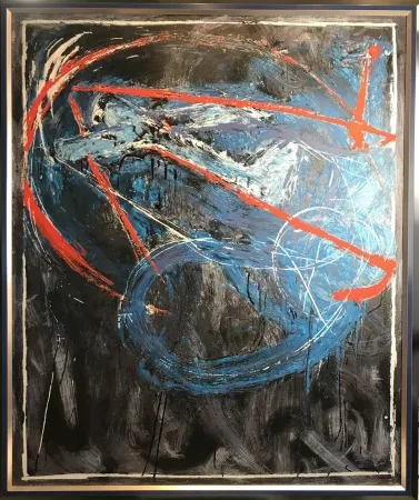 丝网印刷 Schifano - Mario Schifano ( 1934 - 1998 ) - NAVIGATORE NOTTURNO - hand-signed enamel screenprint in 45 colors - 1989