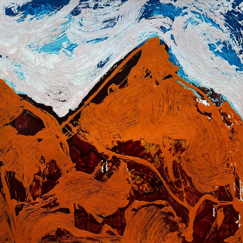 丝网印刷 Schifano - Montagna