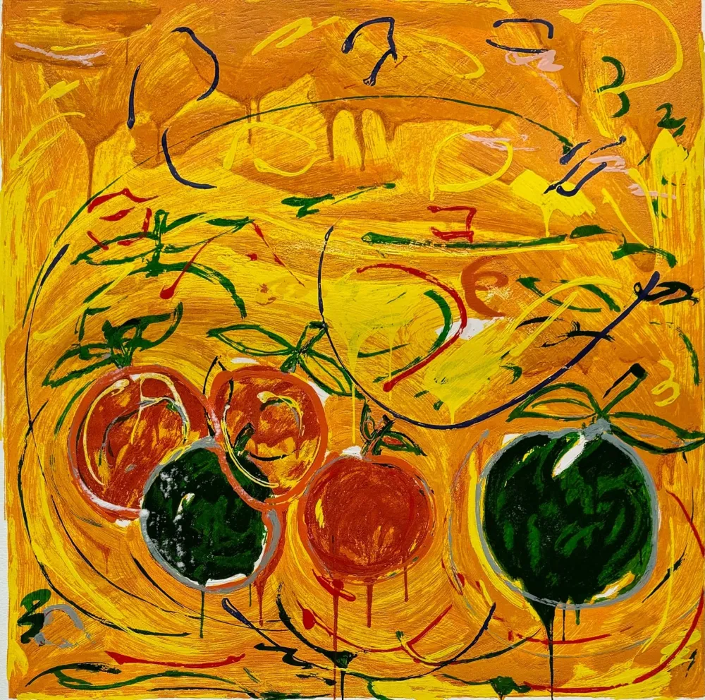 丝网印刷 Schifano - Natura