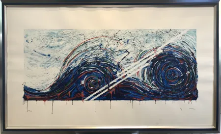 丝网印刷 Schifano - Onda neonata