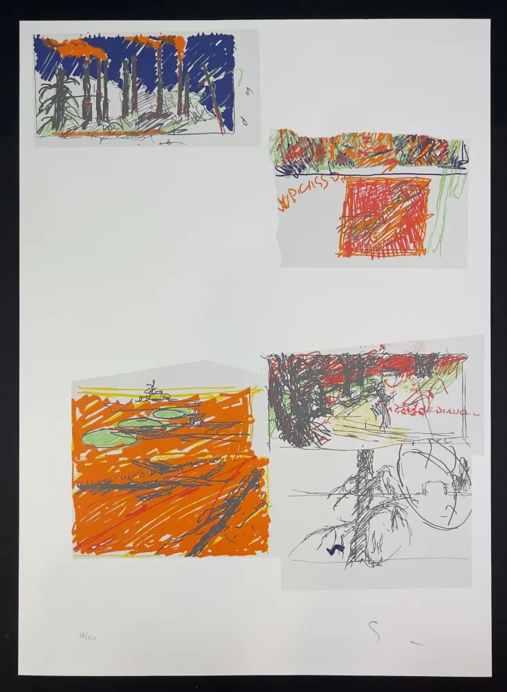 丝网印刷 Schifano - Senza titolo