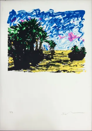 石版画 Schifano - SENZA TITOLO