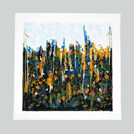 丝网印刷 Schifano - Splendore del floricoltore