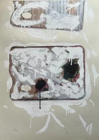 丝网印刷 Schifano - Tavolozza