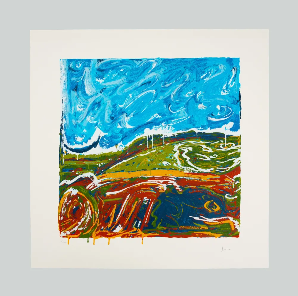 丝网印刷 Schifano - Veduta italiana