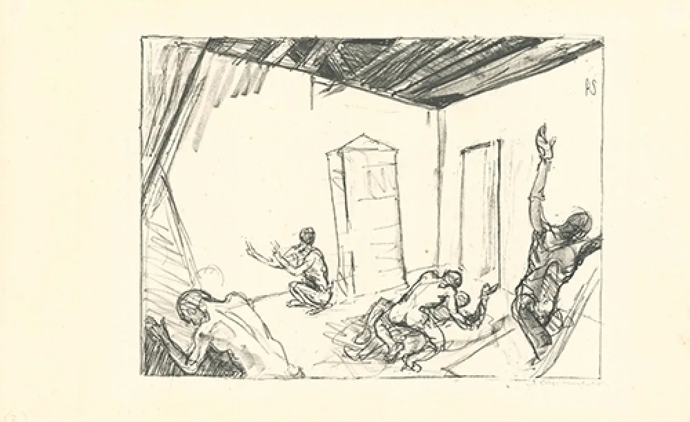 石版画 Schinnerer - Untitled