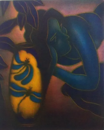 美柔汀铜版画 Schkolnyk -  Hommage à Gauguin