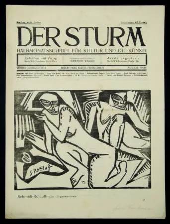 木刻 Schmidt-Rottluff - Akte (Nudes)