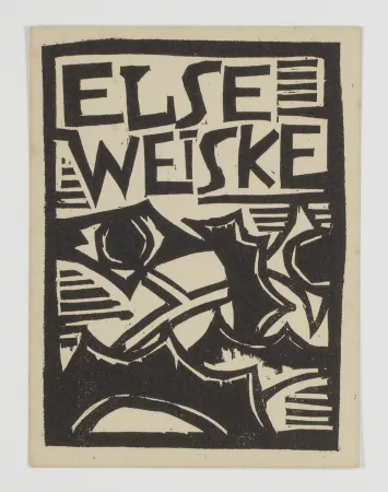 木刻 Schmidt-Rottluff - Exlibris Else Weiske
