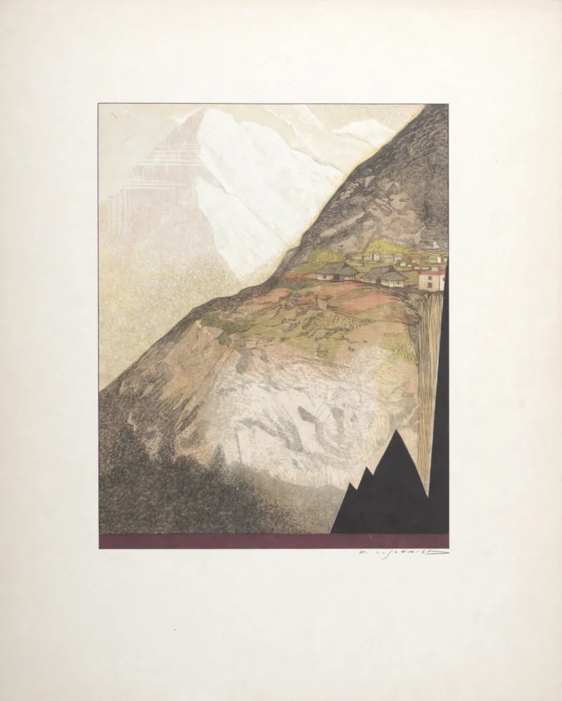 木刻 Schmied - Paysage#2, 1930