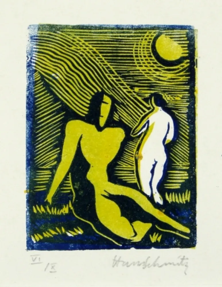 油毡版画 Schmitz - Paar (Couple)