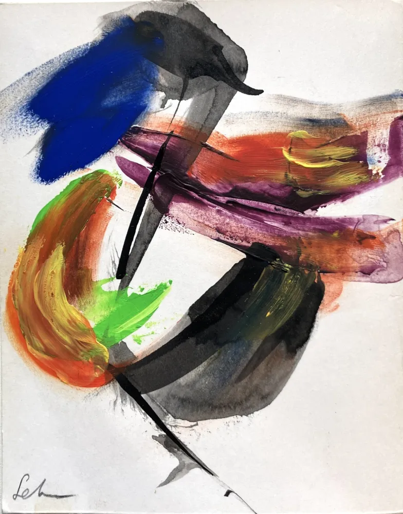 无技术 Schneider - Aquarelle et gouache sur papier.