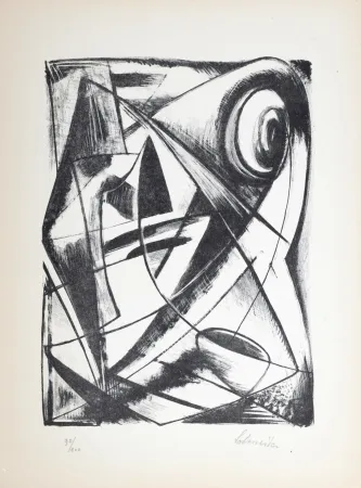 石版画 Schneider - Composition, 1946 - Hand-signed