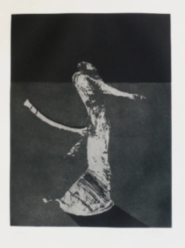 版画 Scholder - Mystery Portrait in Barcelona 1