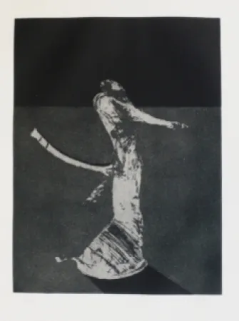 版画 Scholder - Mystery Portrait in Barcelona 1